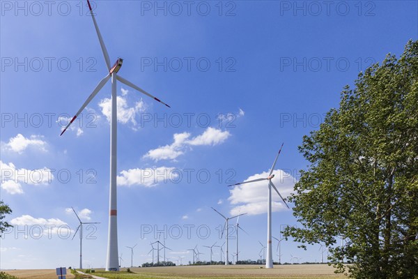 Hochheim wind farm, Wangenheim, Thuringia, Germany, Europe