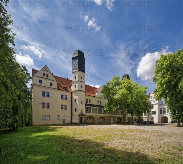 Ludwigsbau am Schloss und Schlosspark Köthen, Köthen, Saxony-Anhalt, Germany, Europe