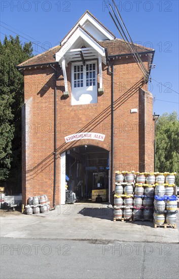 Stonehenge Ales brewery, Netheravon, Wiltshire, England, UK in old electrical power plant building