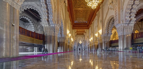 Mosque Hassan II Inside Casablanca Marrekesh Morocco