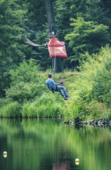 Tree 2 Tree, climbing garden, high ropes course in the Wedau sports park, at the regatta course,
