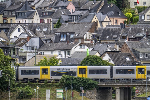Left bank of the Rhine railway line in the Upper Middle Rhine Valley, near Oberwesel, regional