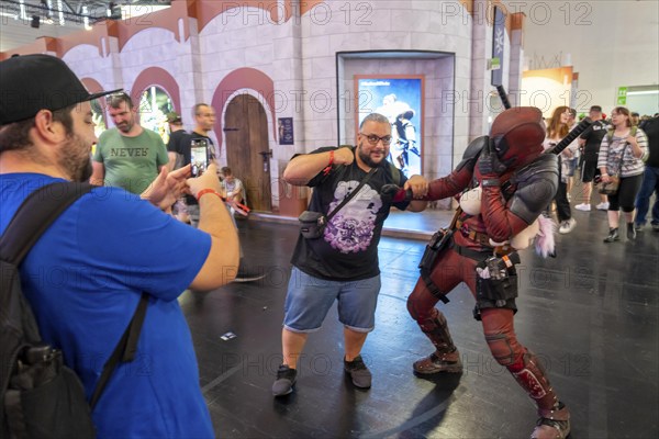 Gamescom, the world's largest trade fair for video and computer games, game character actors,