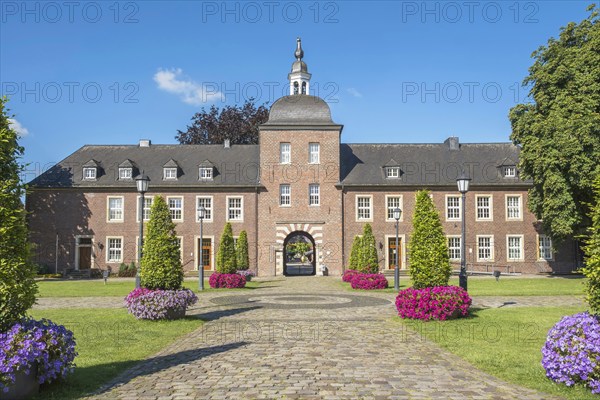 Local court in the outer bailey of Ahaus Castle, Münsterland, North Rhine-Westphalia, Germany,