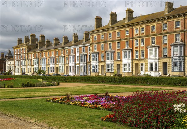 Historic buildings, Wellington Esplanade, Lowestoft, Suffolk, England, UK built 1853 architect J L