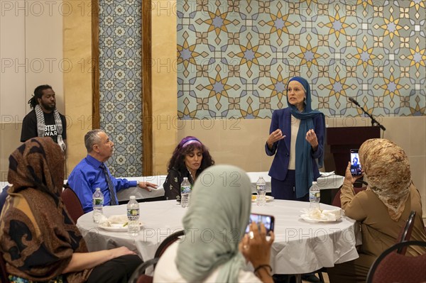 Dearborn, Michigan USA, 13 September 2024, The National Arab American convention, sponsored by the