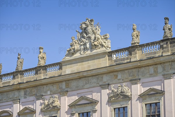 Building detail, fresco, German Historical Museum, Unter den Linden, Mitte, Berlin, Germany, Europe