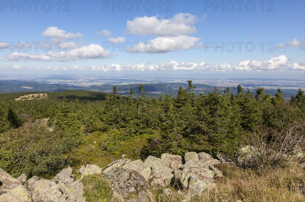 On the summit of the Brocken, Harz Mountains, Saxony-Anhalt, Germany, Europe