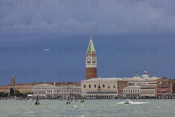 City view of Venice, view of the city from the Canale della Giudecca. St Mark's Square, St Mark's