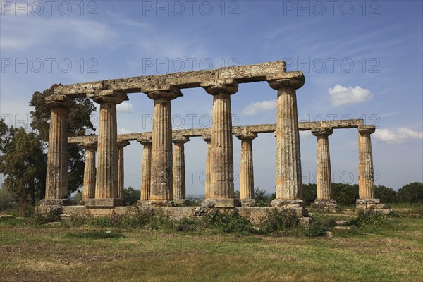 Metaponto, Metaponte, Doric hera temple, Tavole Palatine, Basilicata, Italy, Europe