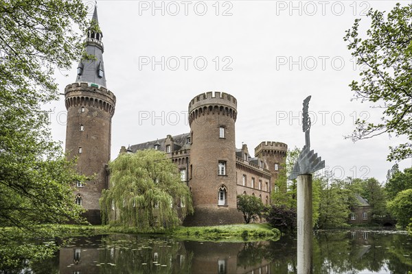 Schloss Moyland, moated castle, museum of modern art, Bedburg-Hau, Lower Rhine, North