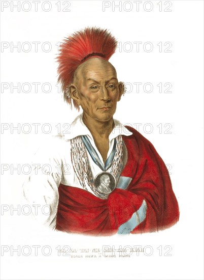 American Indian, Native American, Ma-Ka-Tai-Me-She-Kia-Kiah, a Sauk warrior, United States of