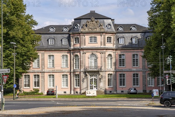 The Jägerhofallee in the Hofgarten, the central municipal park in Düsseldorf, view of Jägerhof