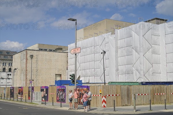 Construction site, Komische Oper, Behrenstraße, Mitte, Berlin, Germany, Europe