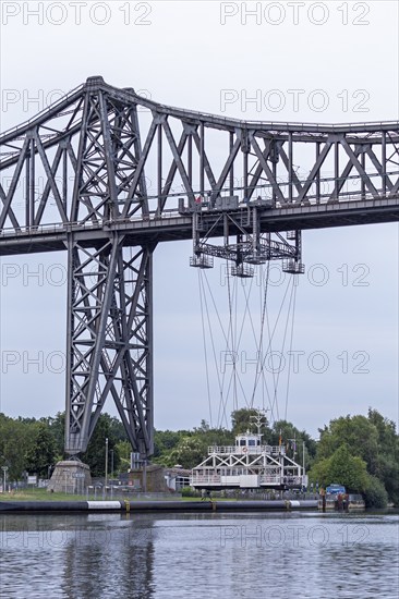 High bridge, transporter bridge, Kiel Canal, Rendsburg, Schleswig-Holstein, Germany, Europe