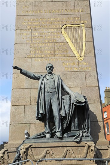 Charles Stewart Parnell monument, O'Connell Street, Dublin city centre, Ireland, Republic of