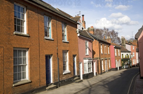 Attractive eighteenth and nineteenth century terraced houses and the Mariners pub, New Street,