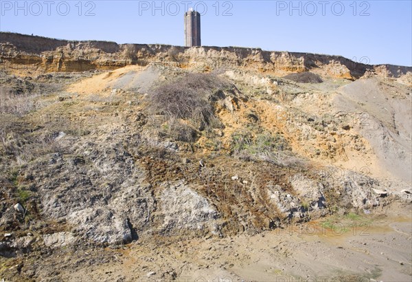 Naze tower built in 1720 as a navigational mark, Walton on the Naze, Essex, England, United