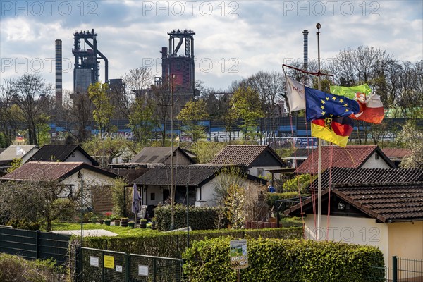 Allotment gardens along the A42 motorway, Emschertal allotment garden association,