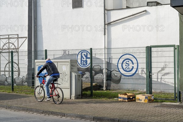 The Schalke Mile, Mile of Tradition, Kurt-Schumacher-Strasse in Gelsenkirchen-Schalke, side street,