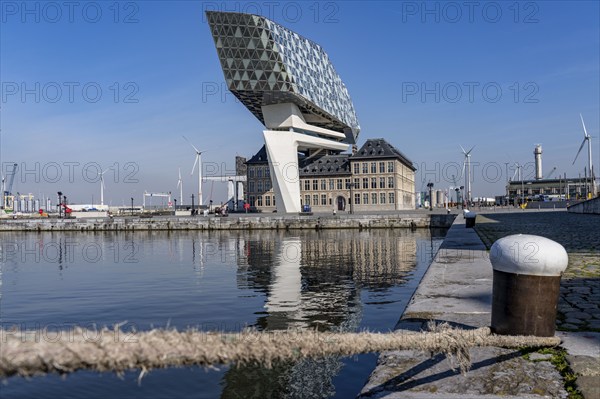 The Antwerp Port Authority building, Havenhuis, former fire brigade barracks in the harbour,