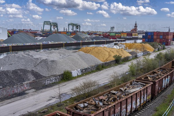 Port of Dortmund, Container Terminal Dortmund CTD, trimodal terminal, transport by rail, road and