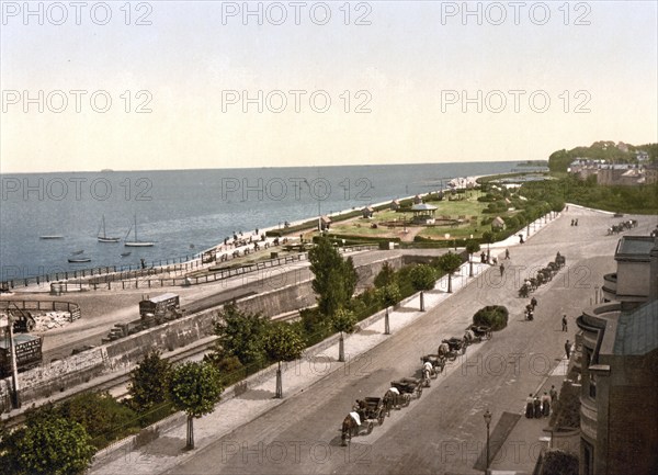 Ryde, die Esplanade, Isle of Wight, England / the esplanade, England, Historic, digitally restored