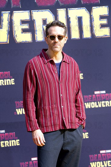 Ryan Reynolds at the Deadpool Wolverine fan event at Uber Platz in Berlin on 7 July 2024