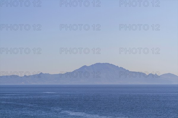 View from Gibraltar to the coast of Morocco