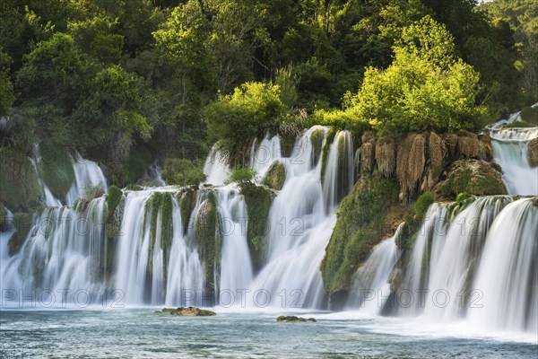 Krka Waterfall, Skradinski Buk, Krka National Park, Dalmatia, Croatia, Europe