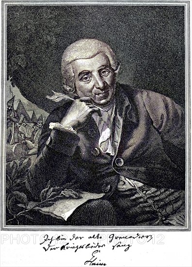 Johann Wilhelm Ludwig Gleim, 2 April 1719, 18 February 1803, was a poet, patron of literature and