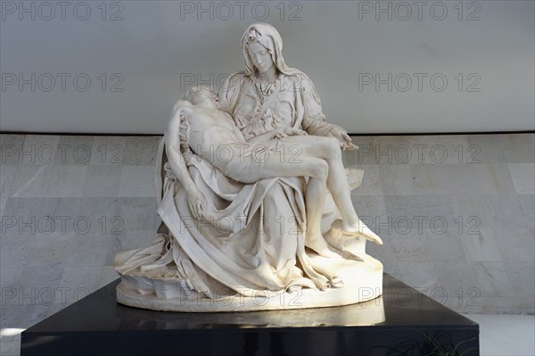 Pieta, The Blessed Virgin Mary statue with the dead body of the Christ, Roman Cathedral of Brasilia