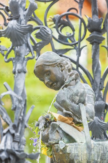 The Gänseliesel fountain is a market and ornamental fountain on the market square in front of the