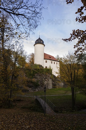 Rabenstein Castle, the smallest medieval castle in Saxony, is located in Oberrabenstein, Rabenstein