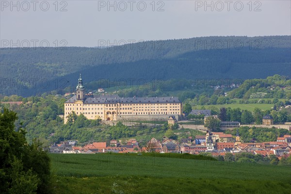 Heidecksburg Castle is the former residence of the Princes of Schwarzburg-Rudolstadt in Rudolstadt,