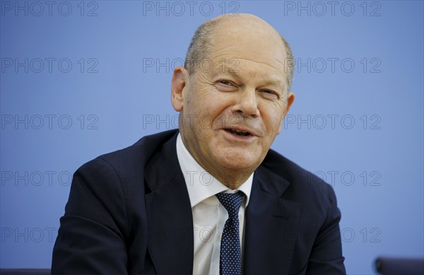 Olaf Scholz (SPD), Federal Chancellor, presents the 2025 budget at the BPK. Berlin, 05.07.2024.