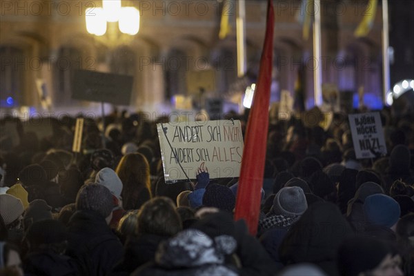 Pictures taken during the demonstration Auf die Strasse! Against the AfD's Nazi deportation plans