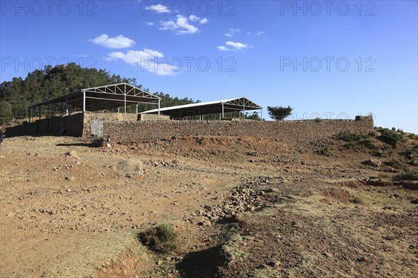 Tigray region, tombs of King Kaleb and Gebre Maskal, north-east of the city of Axum, on a hill lie