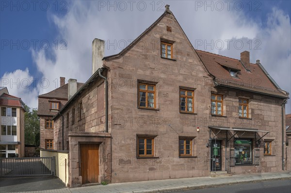 Bathing castle, former manor house, core 1612, rebuilt 1795, today residential building, main