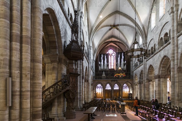 Interior, Basel Minster, Basel, Canton of Basel-Stadt, Switzerland, Europe