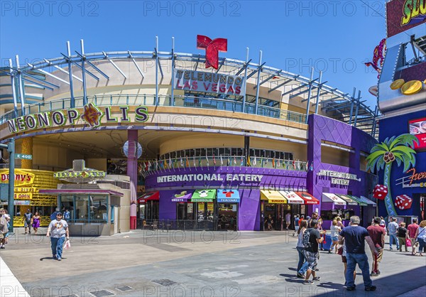 Neonopolis entertainment complex on Fremont Street at Las Vegas Boulevard in Las Vegas, Nevada,