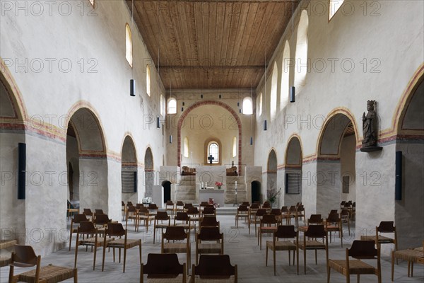 Monastery church of St Cyriac, nave, early Romanesque, Sulzburg, Markgräflerland, Upper Black