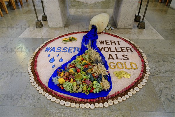 Water, Creation, Thanksgiving, Thanksgiving altar, Pilgrimage church of St John Baptist on the