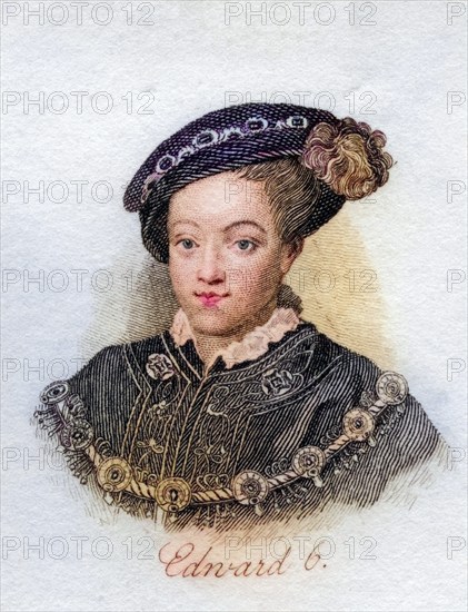 Edward VI. 1537, 1553 King of England and Ireland from the book Crabbs Historical Dictionary from