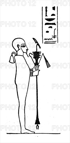 Ptah, the sculptor, is one of the gods of the ancient Egyptian religion, historical, digital