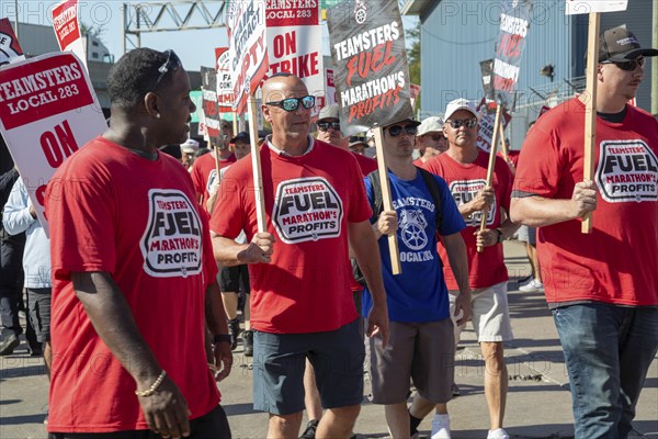 Detroit, Michigan USA, 5 September 2024, Members of the Teamsters Union are in the second day of a