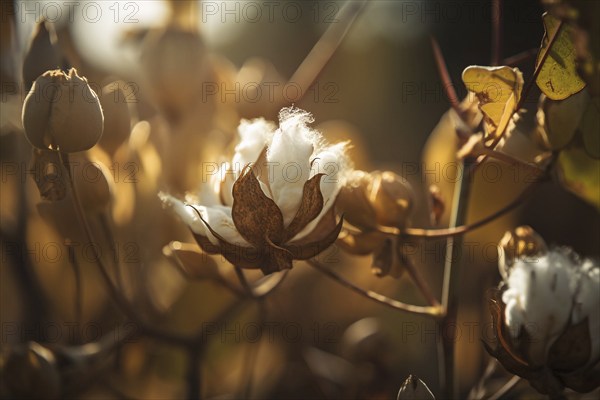 Cotton plant. KI generiert, generiert AI generated