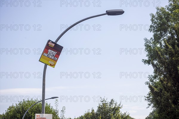 State election in Thuringia. Days after the election, the election posters of the Alternative for