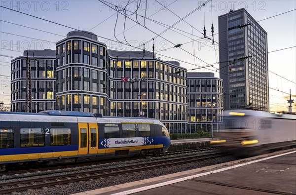 The headquarters of the logistics service provider DB Schenker AG, on Kruppstrasse, at the main