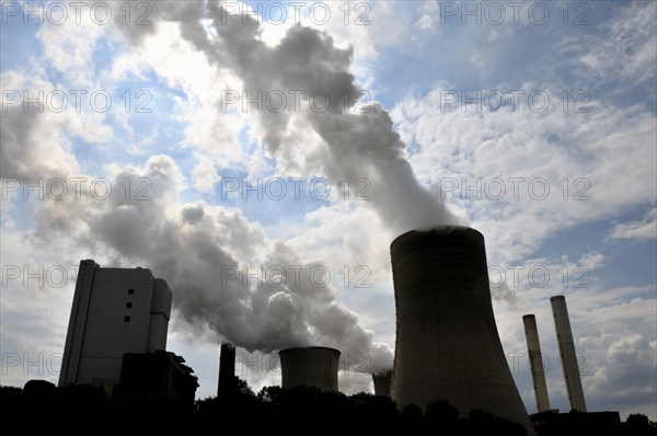 Niederaußem power plant, a base-load power plant operated by RWE PowerAG using lignite in
